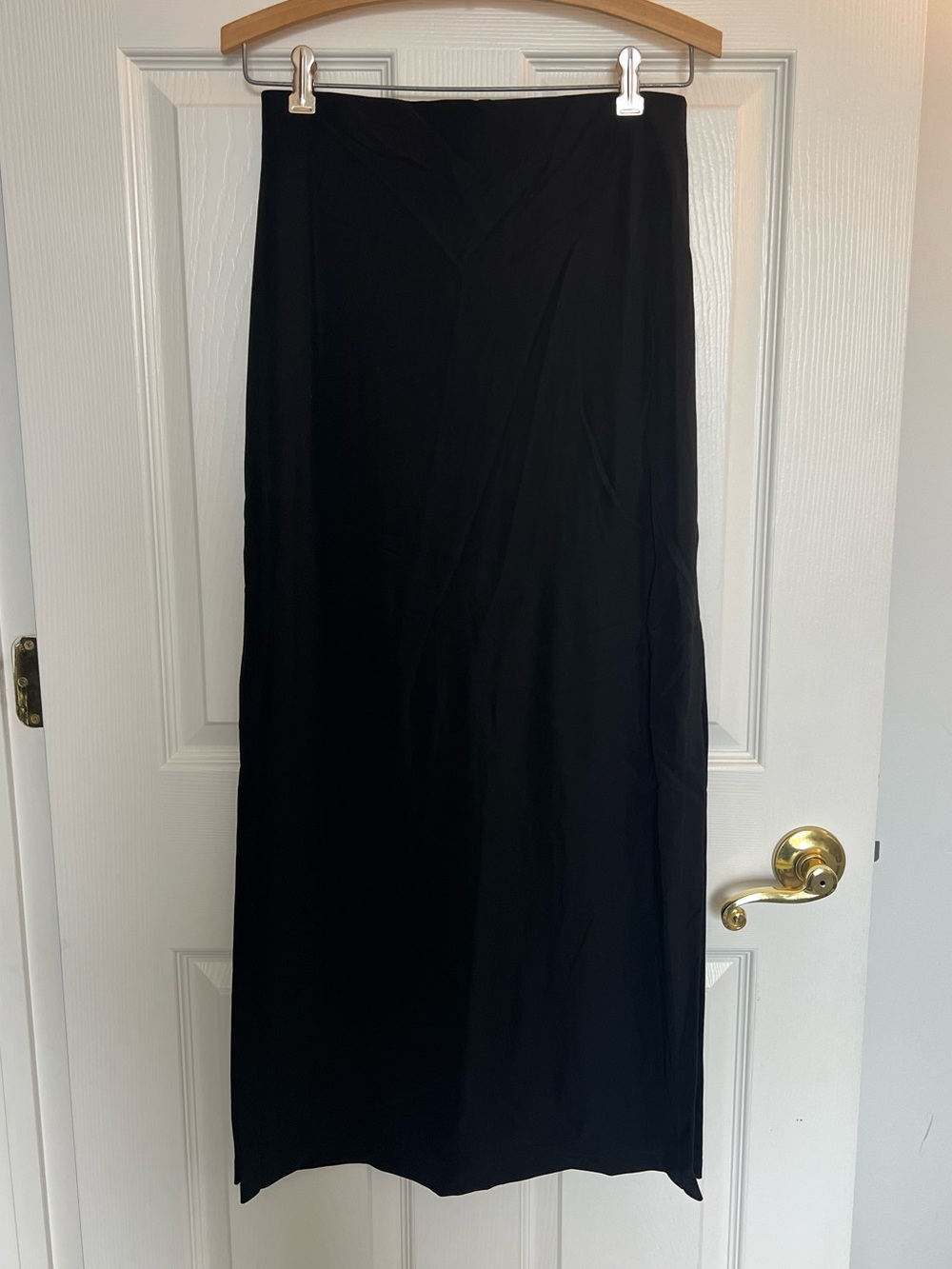Vintage Y2K A. Byer Black Slit Skirt
